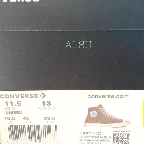 Converse Lucky Star Canvas High El Dorado Maroon M - Picture 9 of 9